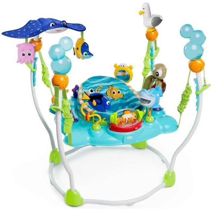 DISNEY BABY -NEMO- Centro attività multi-giocattolo per neonati, regalo per neonati, girevole a 360°, 13 giochi interattivi Disney