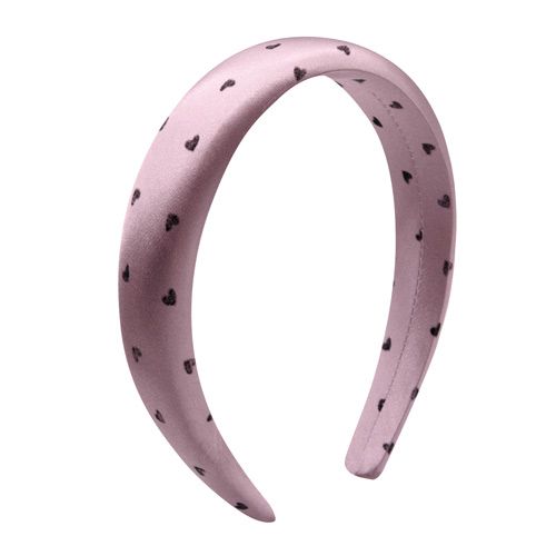 Oh My Hair Velvet Hearts Pink naglavni trak Ravnalniki za lase in dodatki