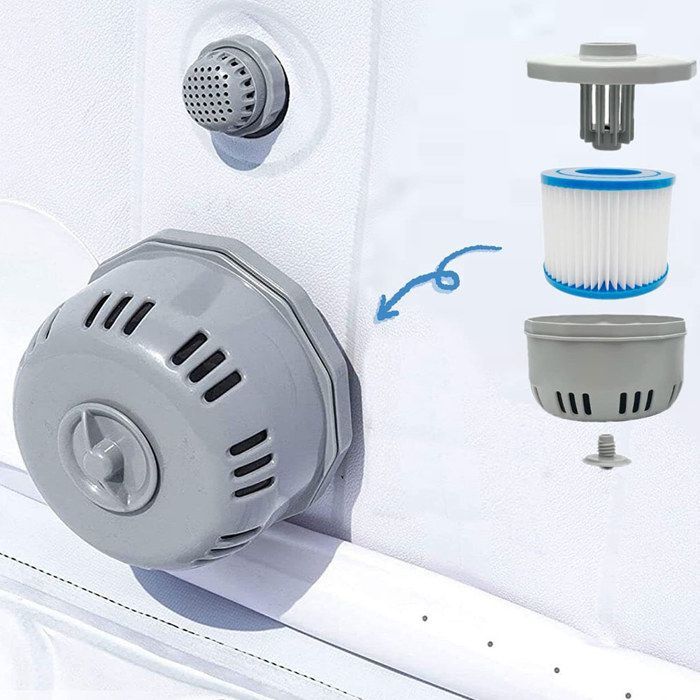 Soporte para cartuchos de filtro de piscina, para InteX lay-z-spa VII, InteX VI, Coleman SaluSpa, accesorios para piscinas exteriores