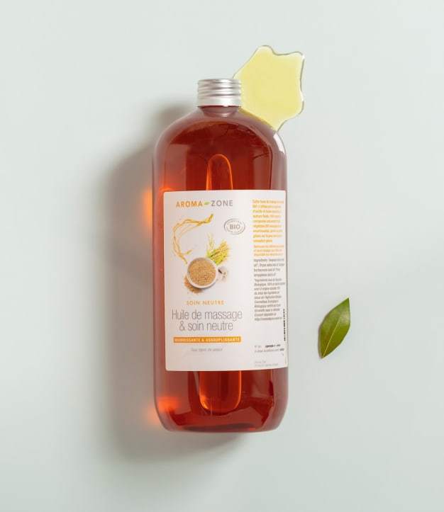 Biologische neutrale massage- en verzorgingsolie 1 liter