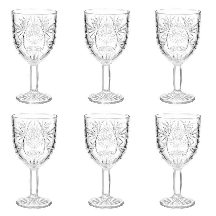 Set di 6 bicchieri da vino 