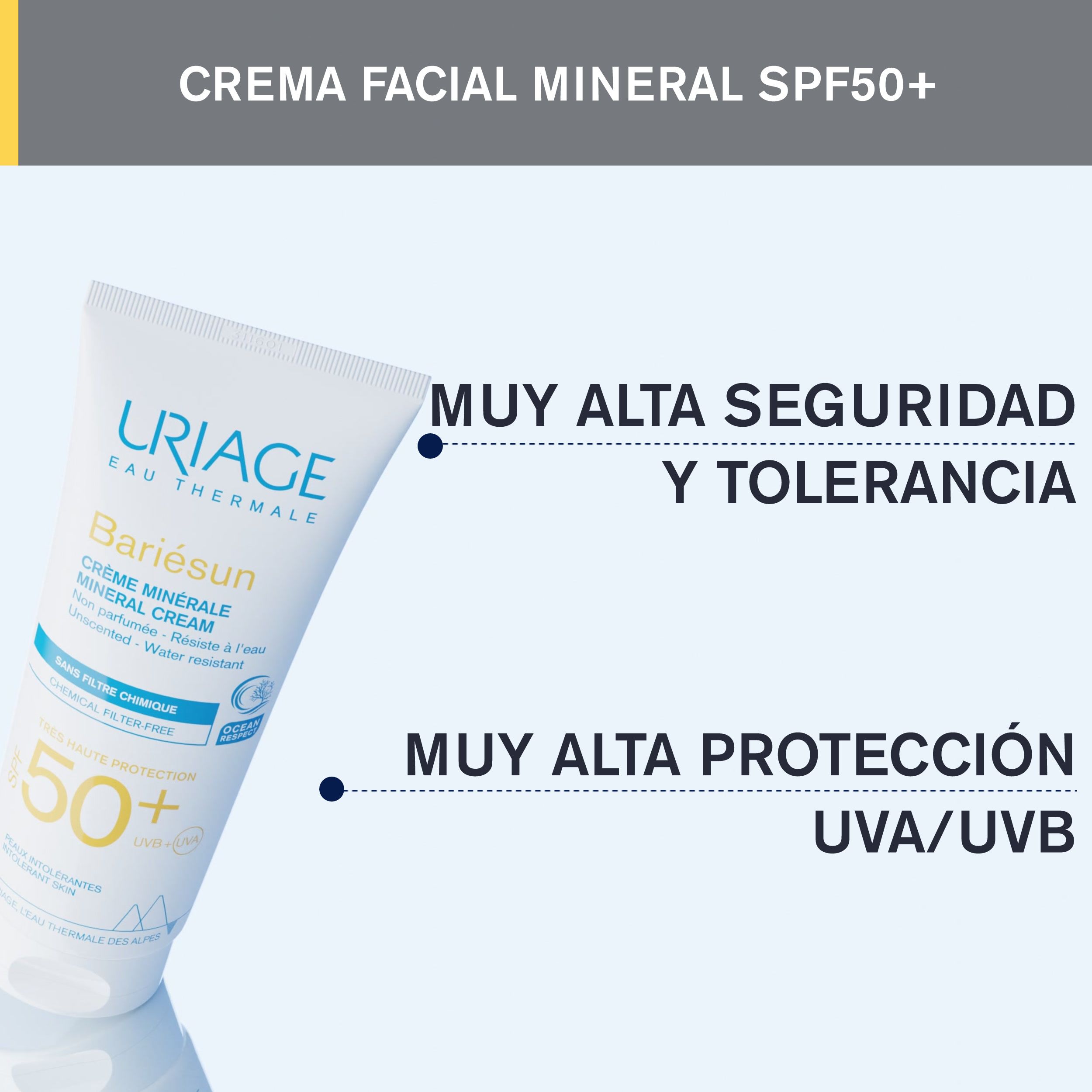„Bariésun“ mineralinis kremas SPF50 Apsaugos nuo saulės vaistinė