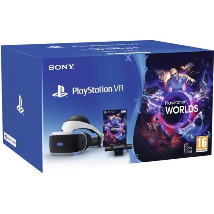Pacote Inicial PSVR MK3: Headset PSVR + PlayStation Camera V2 + VR Worlds - PlayStation Oficial