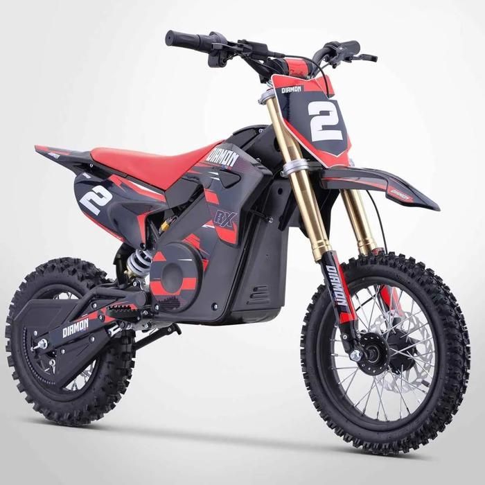 Kinder-Elektromotorrad 1300W / ORION 1300W Motocross-Bike / 12/10 / Edition 2021 / Rot