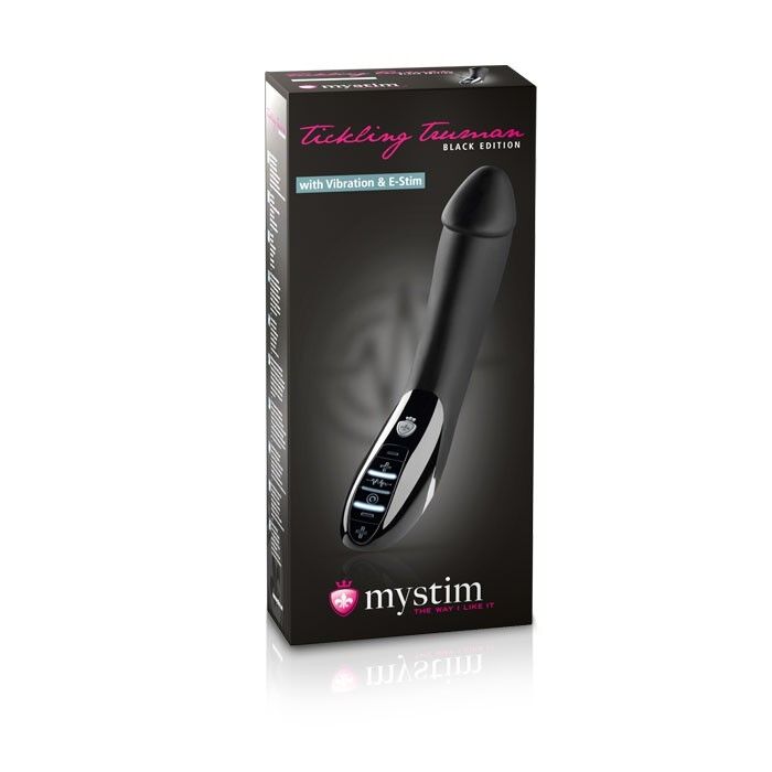 Vibrátor Mystim Tickling Truman E-Stim černý a černý