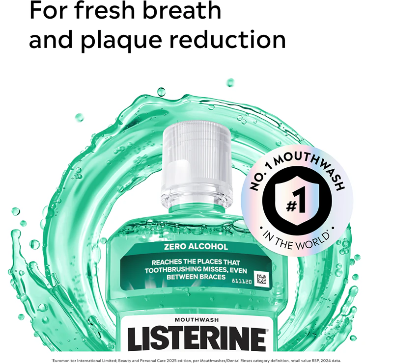 Listerine Clean & Fresh mondspoeling tegen gaatjes
