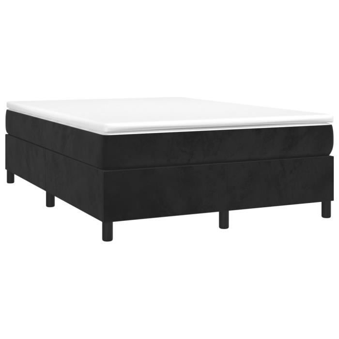 Verende bedbodem - MOTHINESSTO - LY5952 - Zwart - Fluweel - 140x190 cm