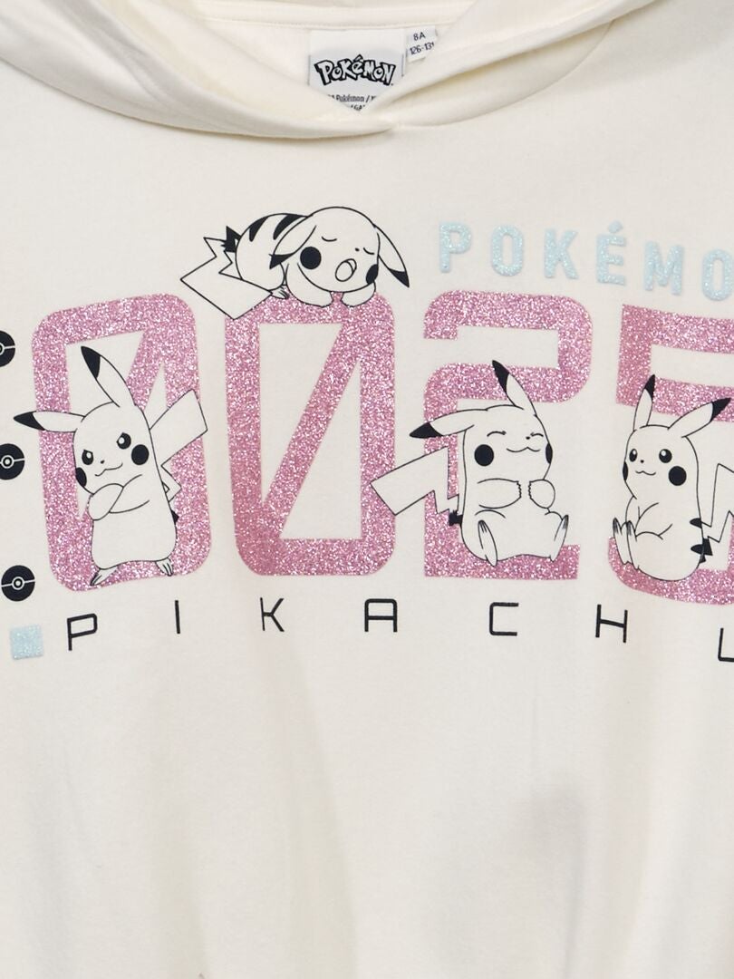 Pokémon hoodie van fleece - wit