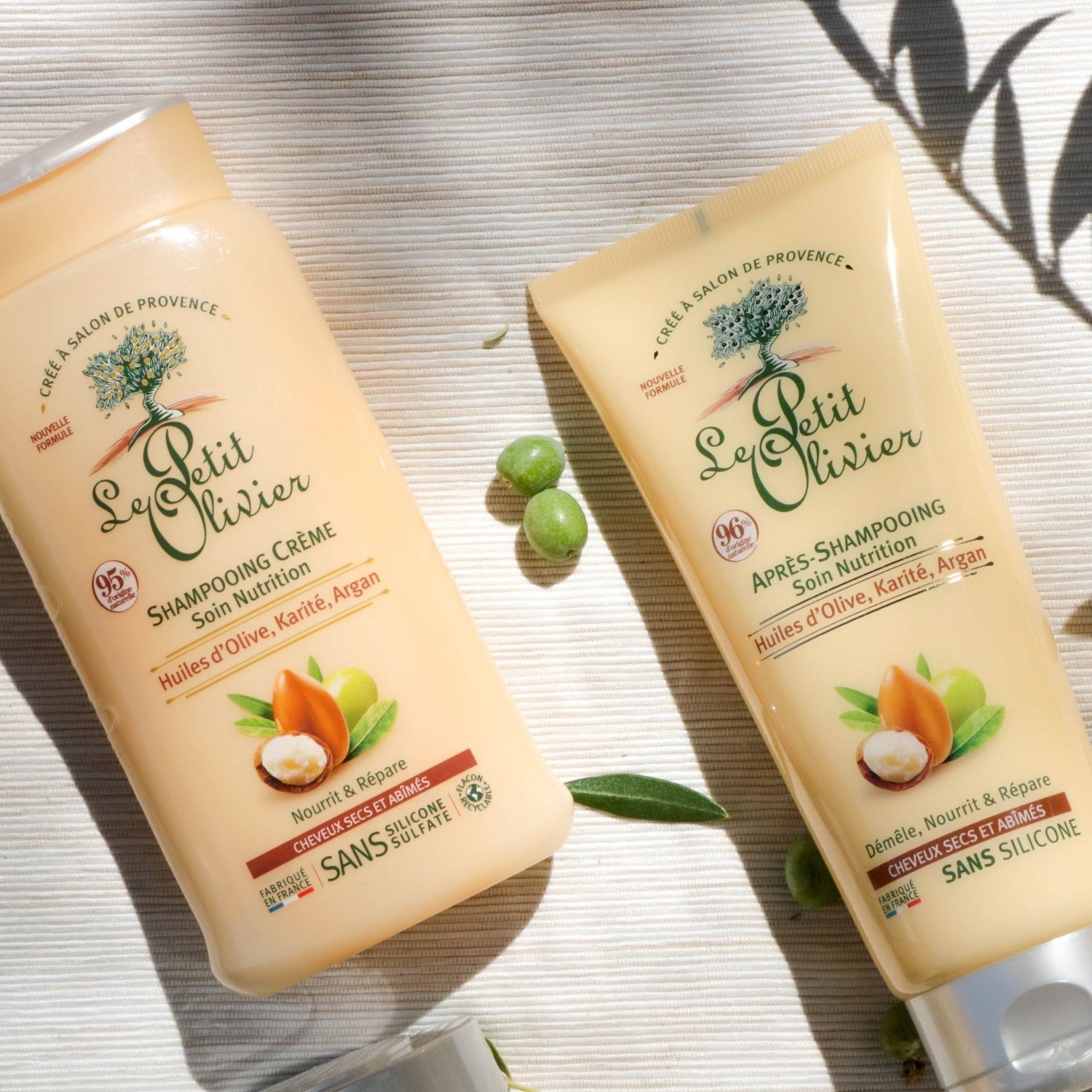 Le Petit Olivier Après-Shampooing Soin Nutrition Huiles d'Olive, Karité, Argan