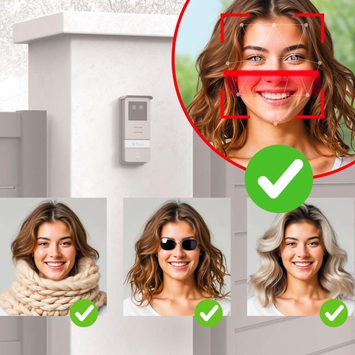 Visiophone filaire connecté à reconnaissance faciale Thomson Smart Face - Thomson - 512278