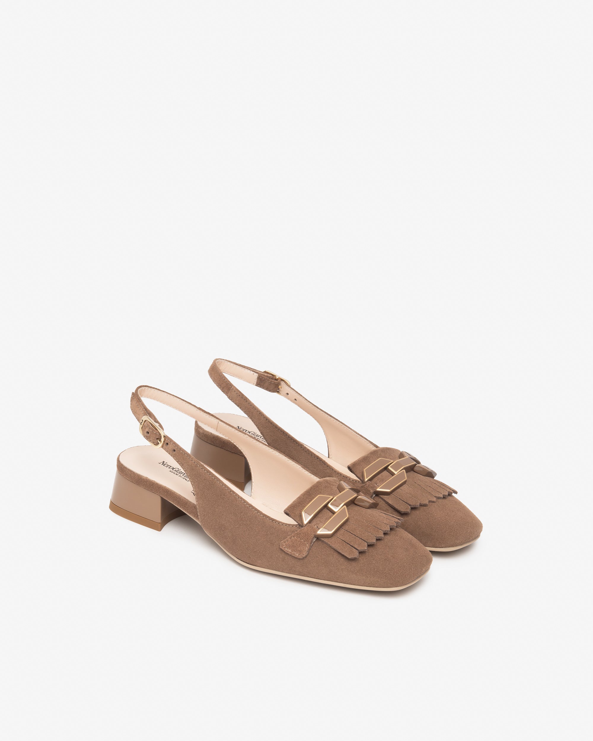  Slingback Donna aus Wildleder