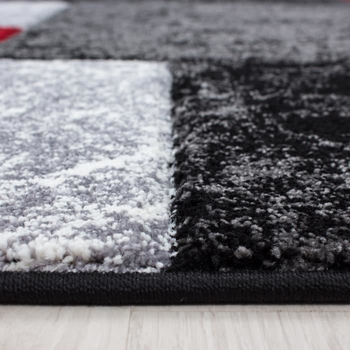Tapis Moderne Salon - ADELINE - Rouge - 200 x 290 cm - 100% Polypropylène - SIMPEX