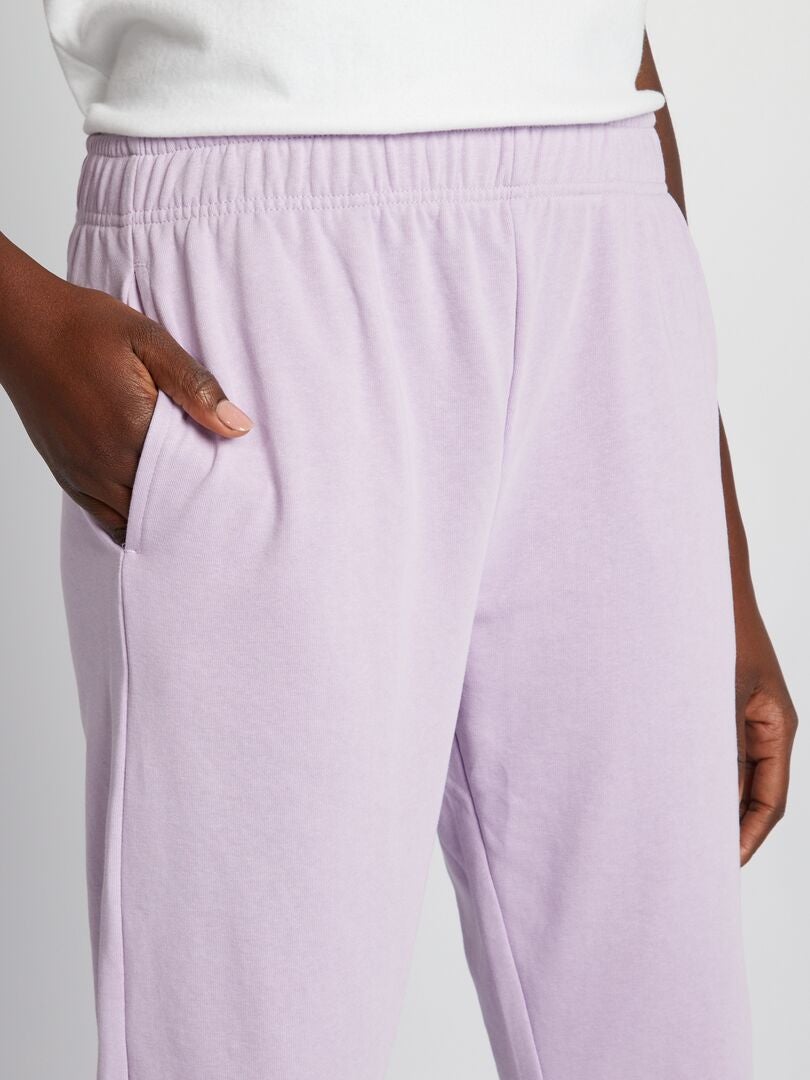 Fleece joggingbroek - PAARS