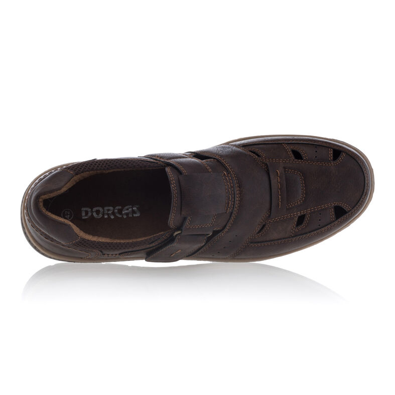  Brune sandaler / sko med åpen tå for menn