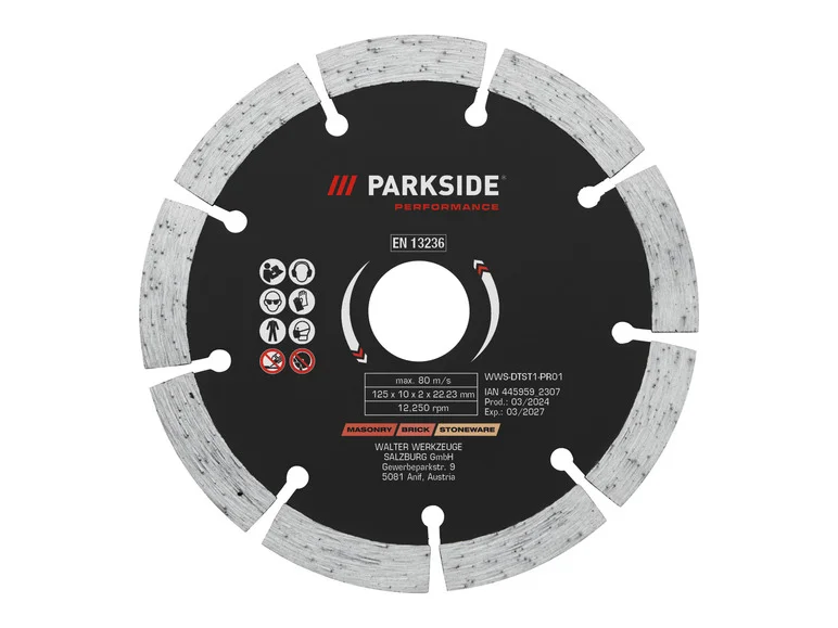PARKSIDE PERFORMANCE® Disque para meuleuse d'angle