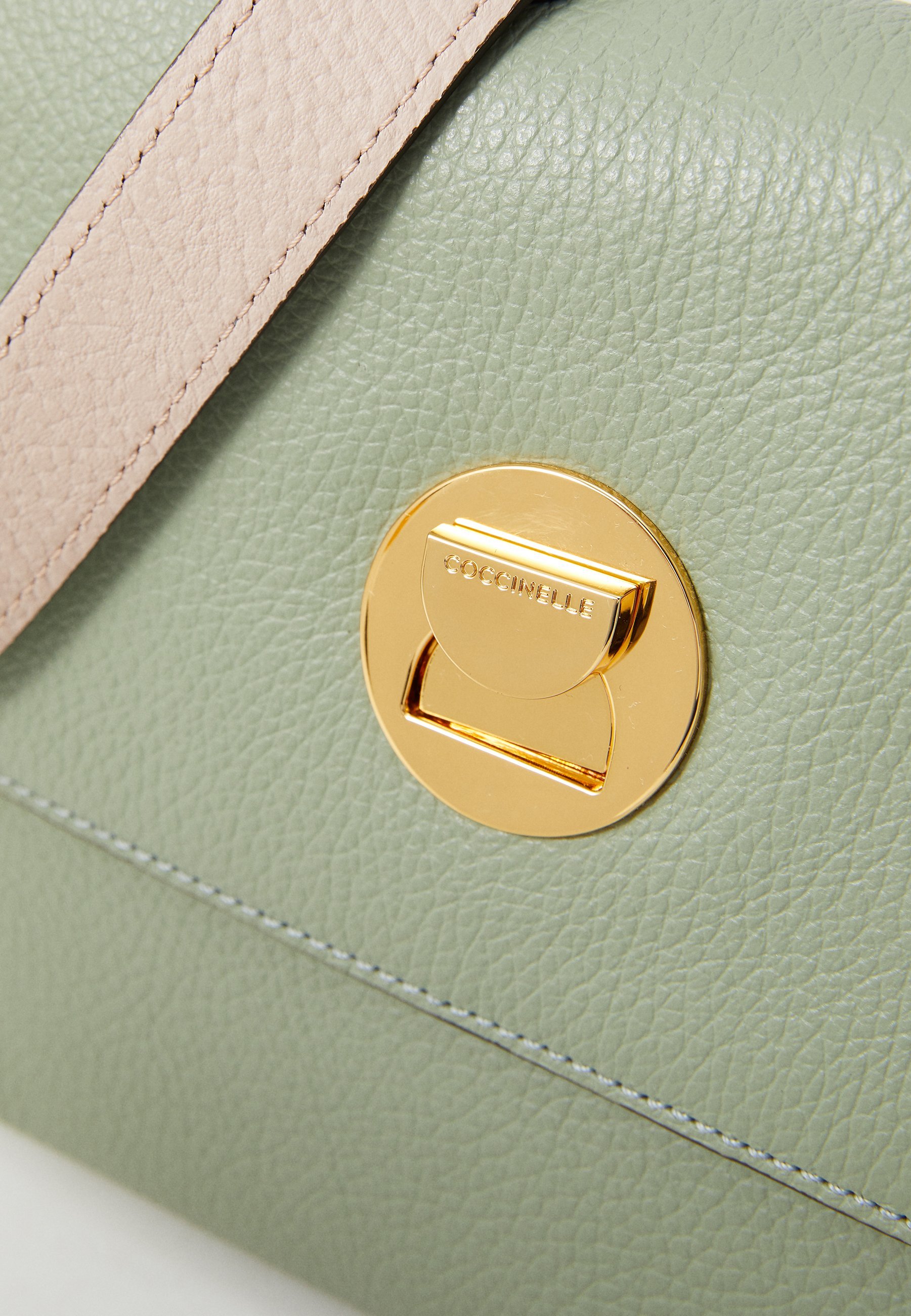 Coccinelle LIYA - Torebka typu cross body - zieleń/rozeta