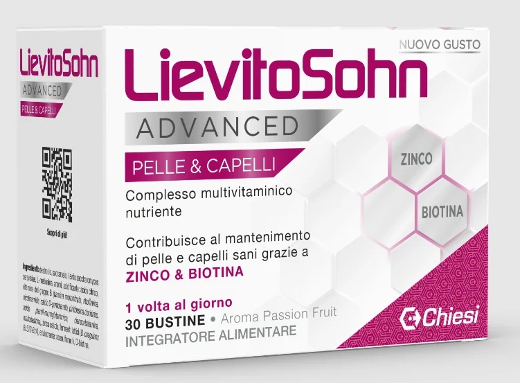 LIEVITOSOHN LievitoSohn Advanced Nahrungsergänzungsmittel für Haut und Haar, 30 Beutel mit Passionsfruchtgeschmack