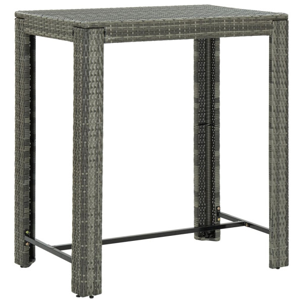 Stolik barowy Szary 100 x 60.5 x 110.5 cm Technorattan vidaXL