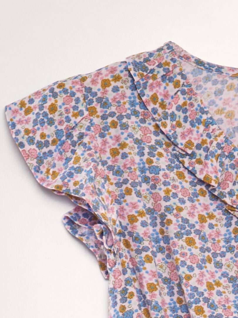 Vestido estampado con volantes - ROSA
