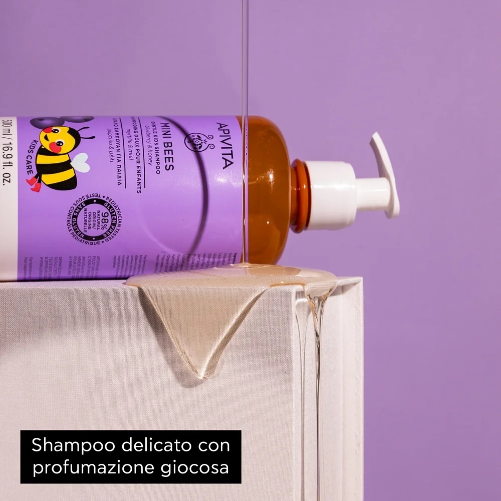 APIVITA Shampoing pour enfants Apivita Blub & Honey 500 ml Shampoing doux pour enfants