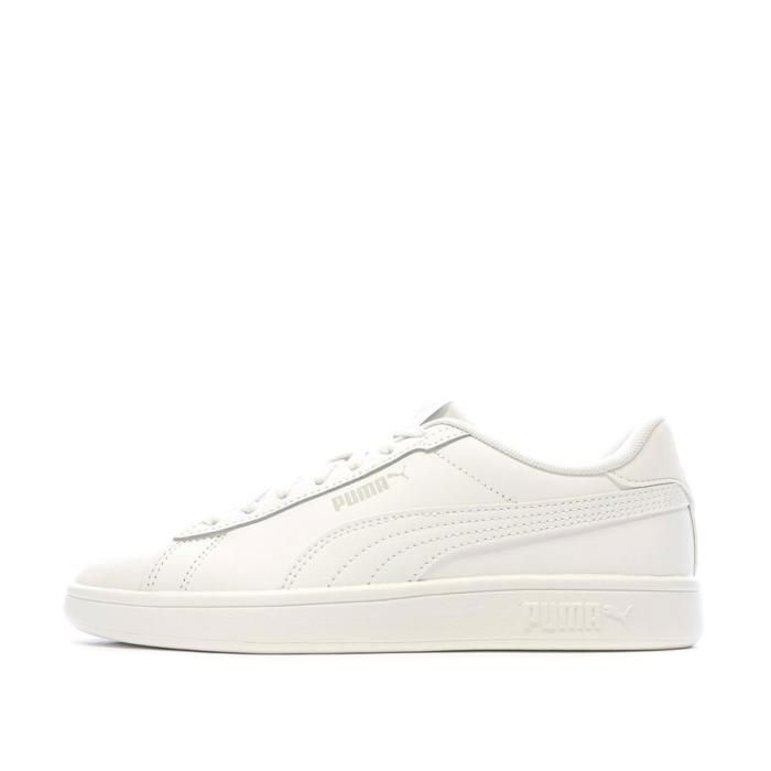 Baskets Blanches Fille Puma Smash 3.0