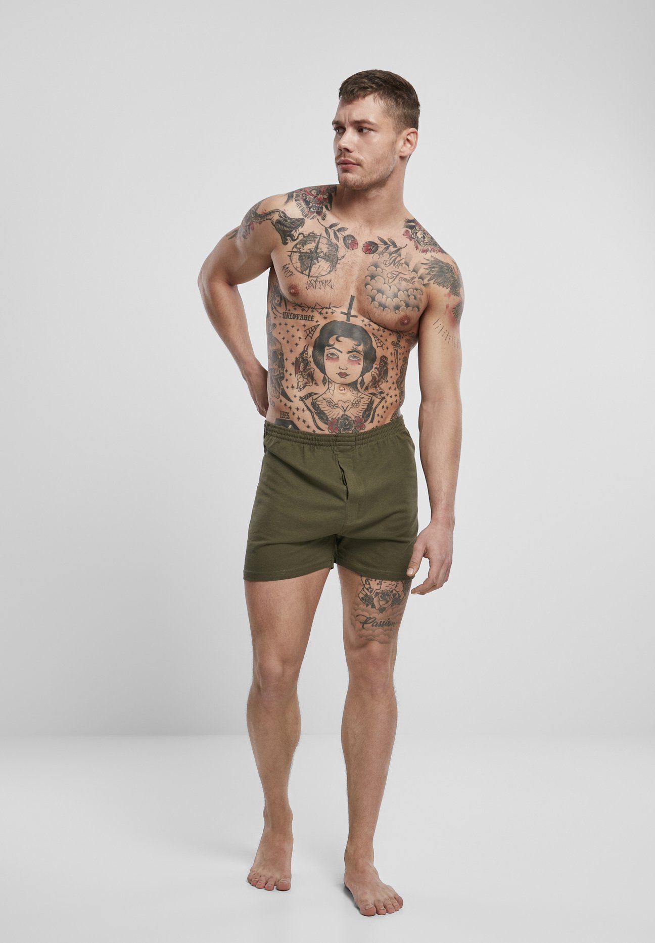Brandit boxershorts - olijfgroen
