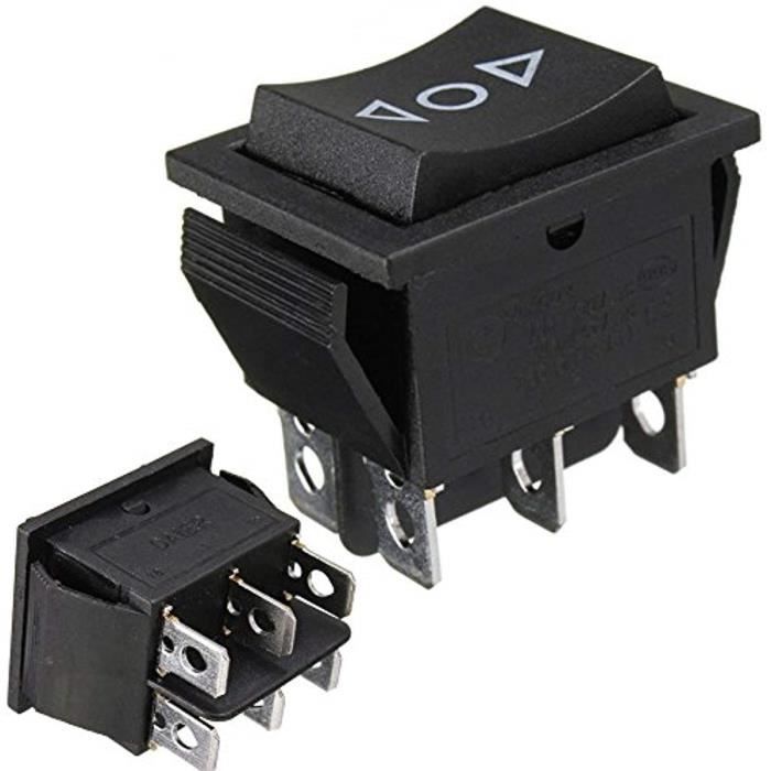 Interruptor basculante momentáneo DPDT de 6 pines para antena de techos corredizos, 12 V, para elevalunas eléctricos, CA 250 V-16 A