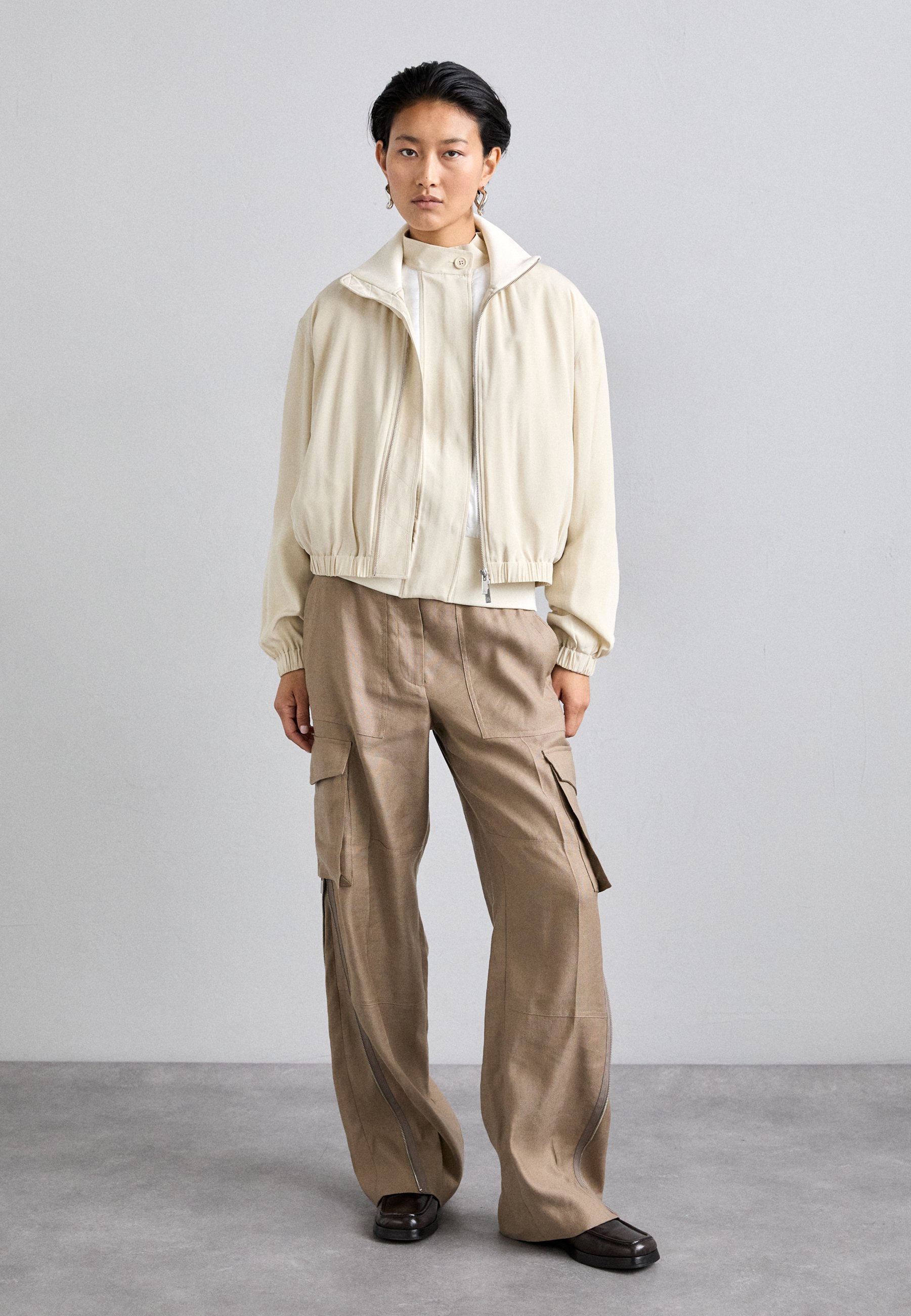Blouson aviateur Helmut Lang - avoine