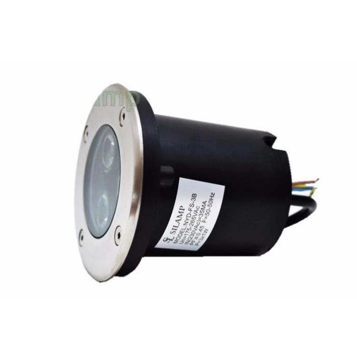 Foco LED empotrable para exteriores IP65 220V 3W 80° (Paquete de 5) - Blanco frío 6000K - 8000K - SILUMEN