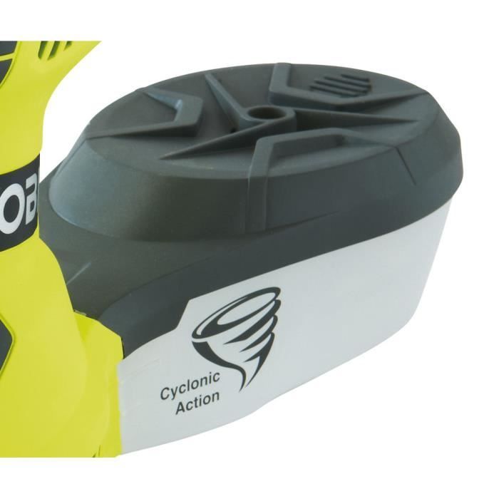 RYOBI - Lijadora orbital aleatoria de 300 W - 7.000-13.000 oscilaciones/min - 125 mm de diámetro - Velocidad variable - Incluye 5 discos de lijado - ROS300
