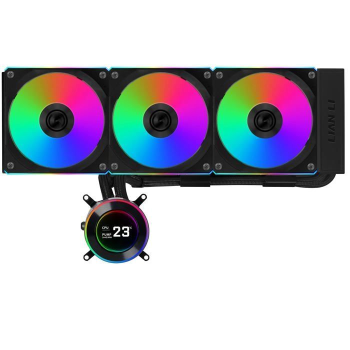Refroidissement par eau - Lian Li - HYDROSHIFT II LCD-C 360CL - Écran LCD - ARGB - Noir