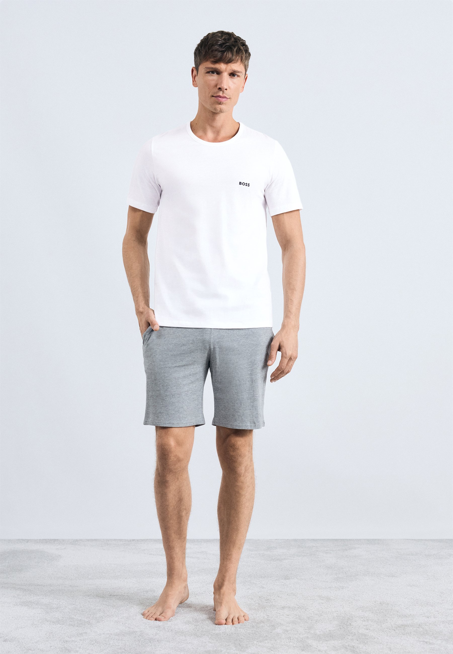 BOSS CLASSIC 3-PACK - Pyjamatop - zwart/wit/grijs