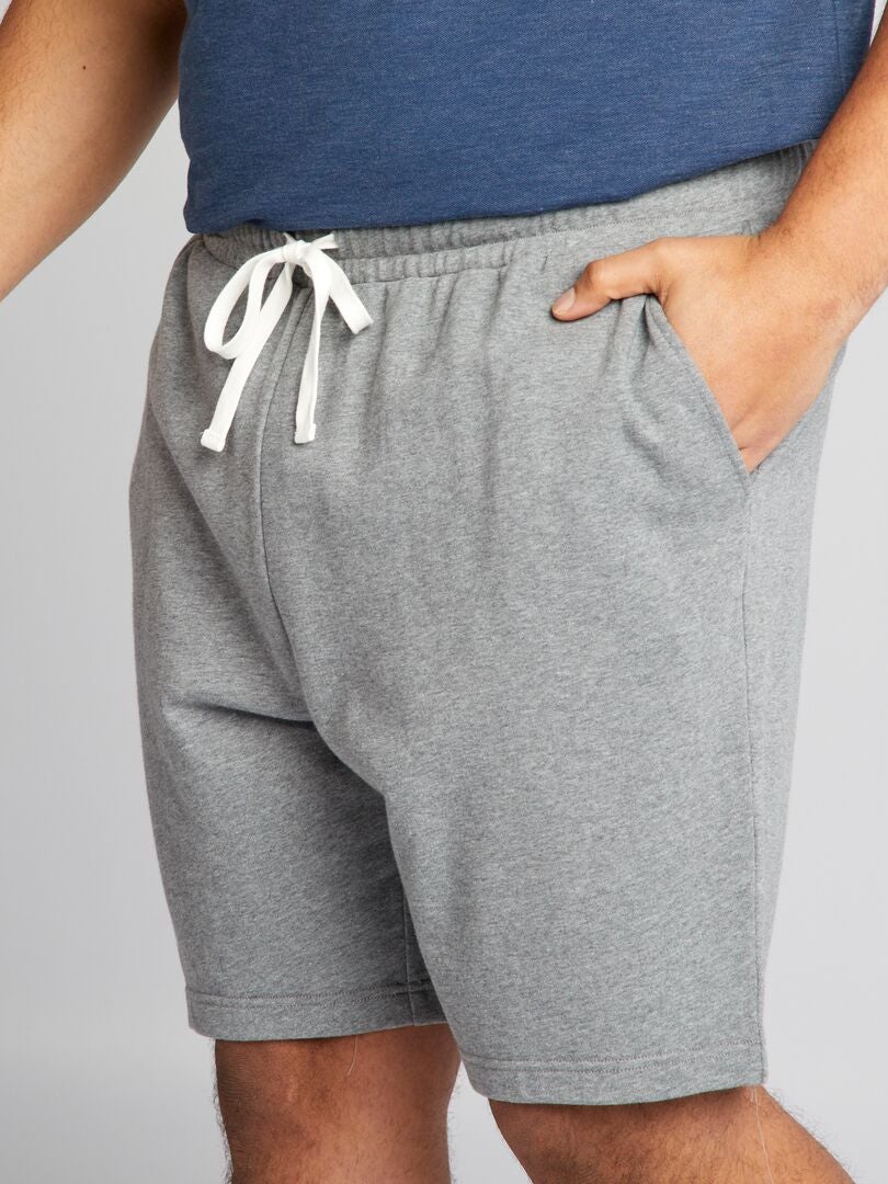 Fleece shorts - GRIJS