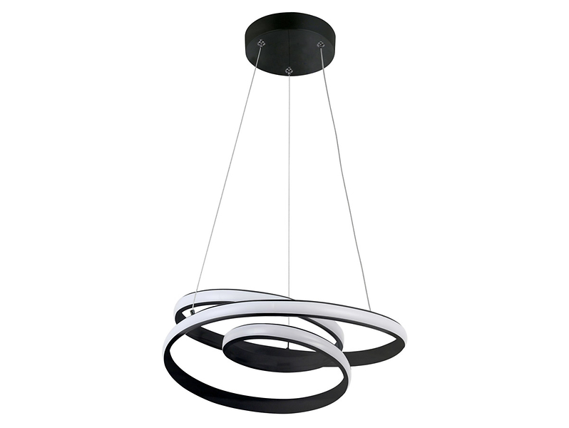 Lampa wisząca Nastro LED metalowa czarna