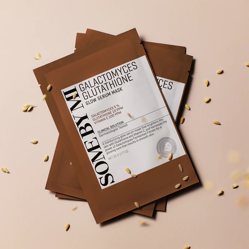 Some By Mi Galactomyces Glutathione Glow Serum Mask, осветљујућа маска у платну за осетљиву и суву кожу.