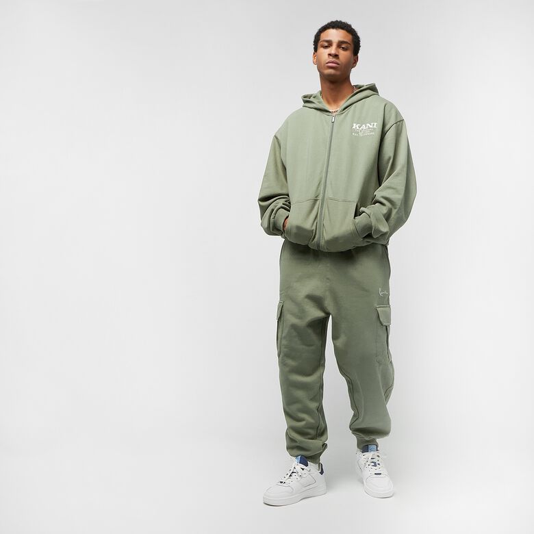 Chest Retro Oversized Zip Hoodie