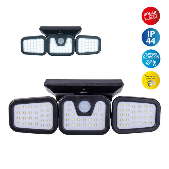 Pacita LED-wandlamp op zonne-energie voor buiten
