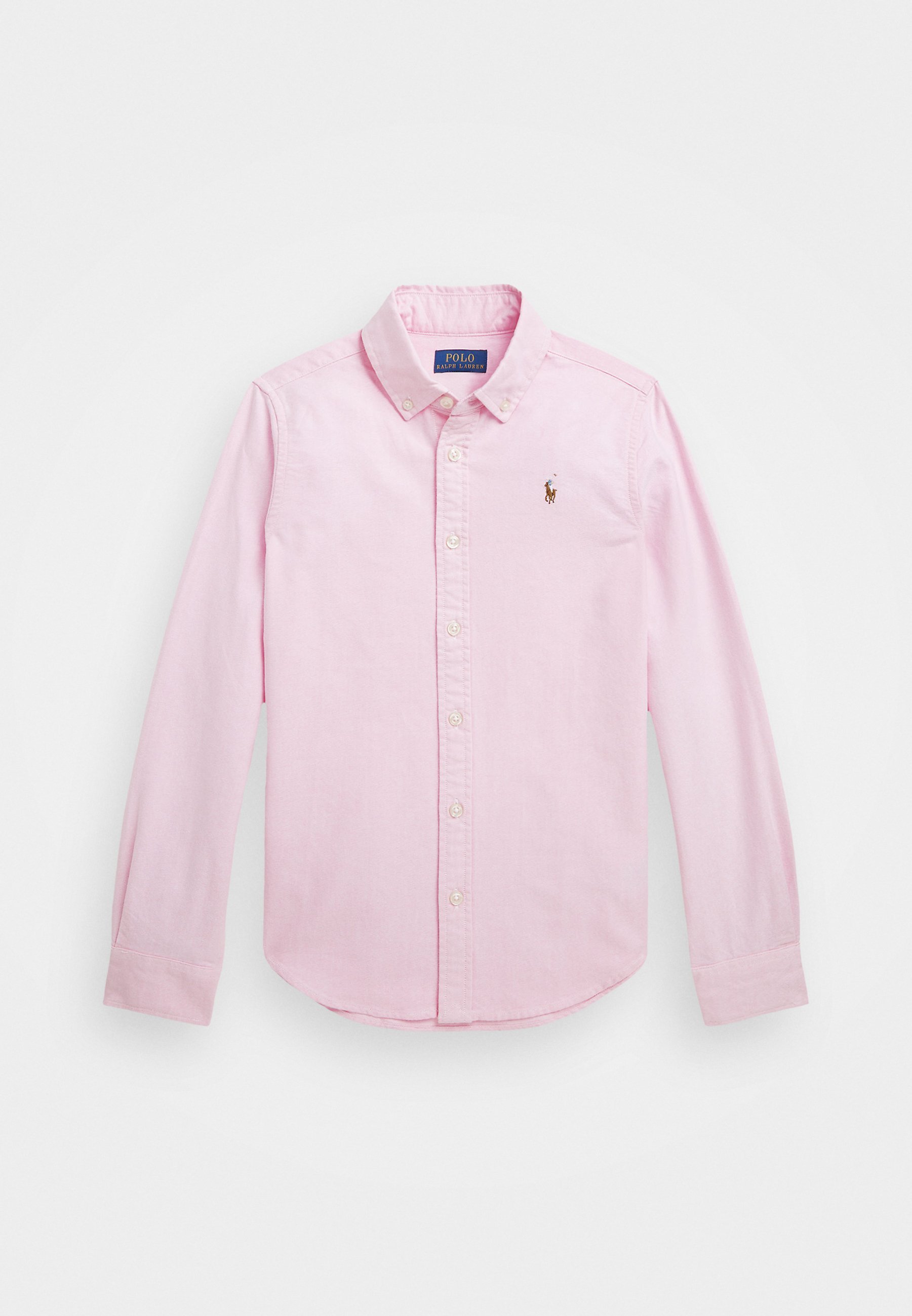 Chemise Oxford en coton à volants Polo Ralph Lauren - Chemisier boutonné - rose poudré