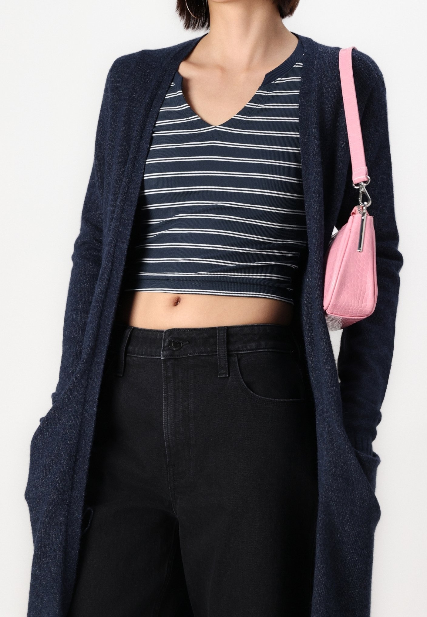 VILA Cardigan - donkerblauw