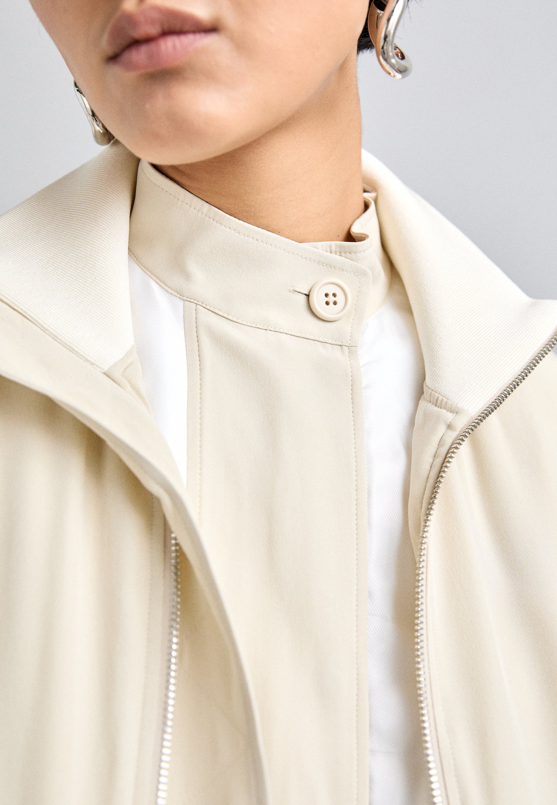 Helmut Lang Bomberjacke – Hafer