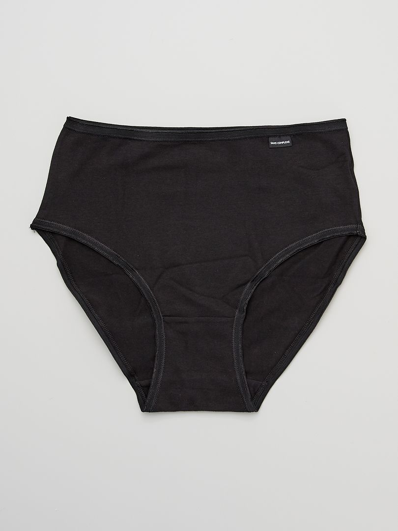 Conjunto de 3 calcinhas midi 'Sans Complexe' - pretas