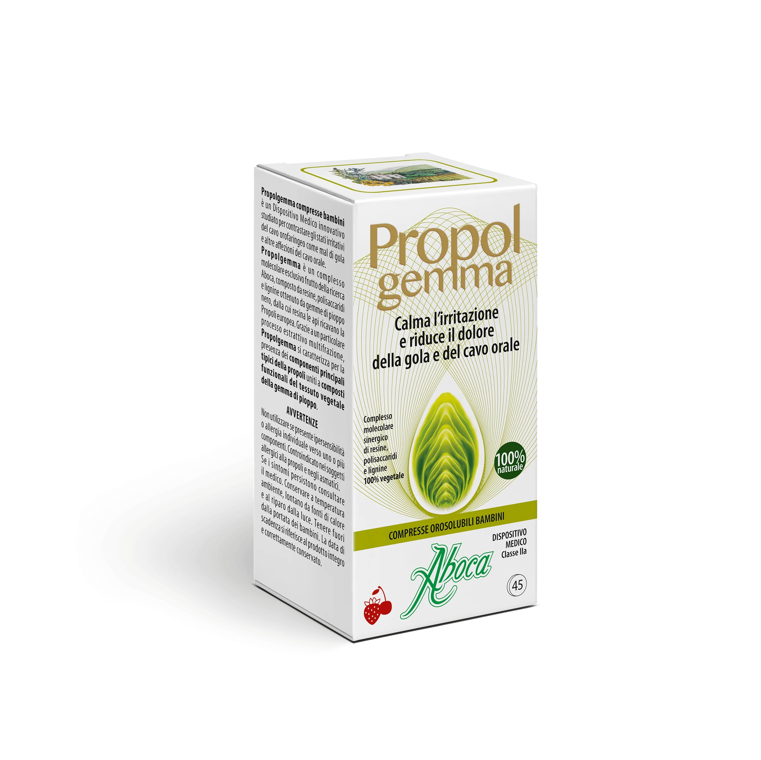 ABOCA Aboca Propolgemma Kinderen 45 orodispergeerbare tabletten Mondirritatie
