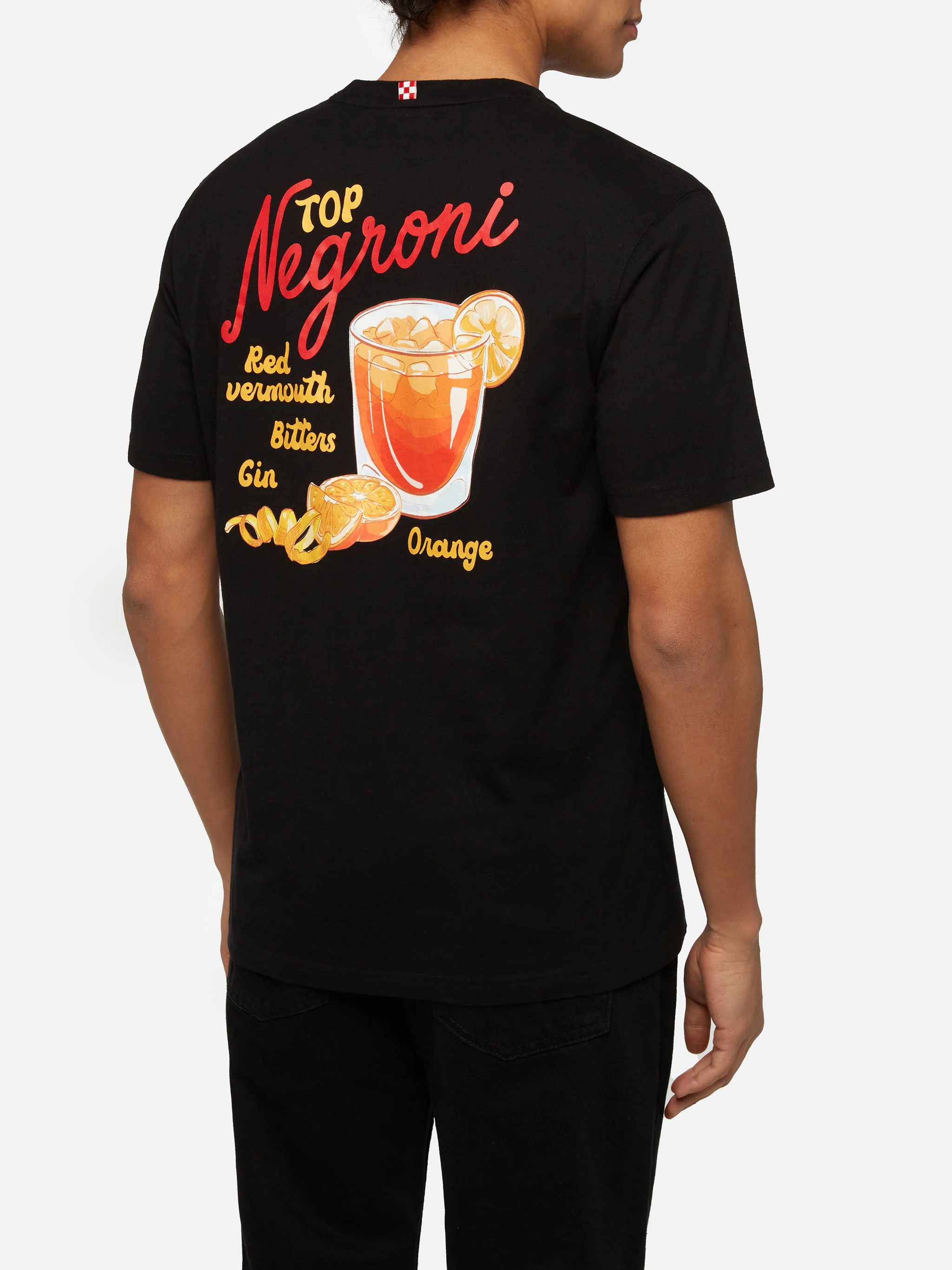 Arnott's T-shirt van katoen met Negroni-print voor de winter