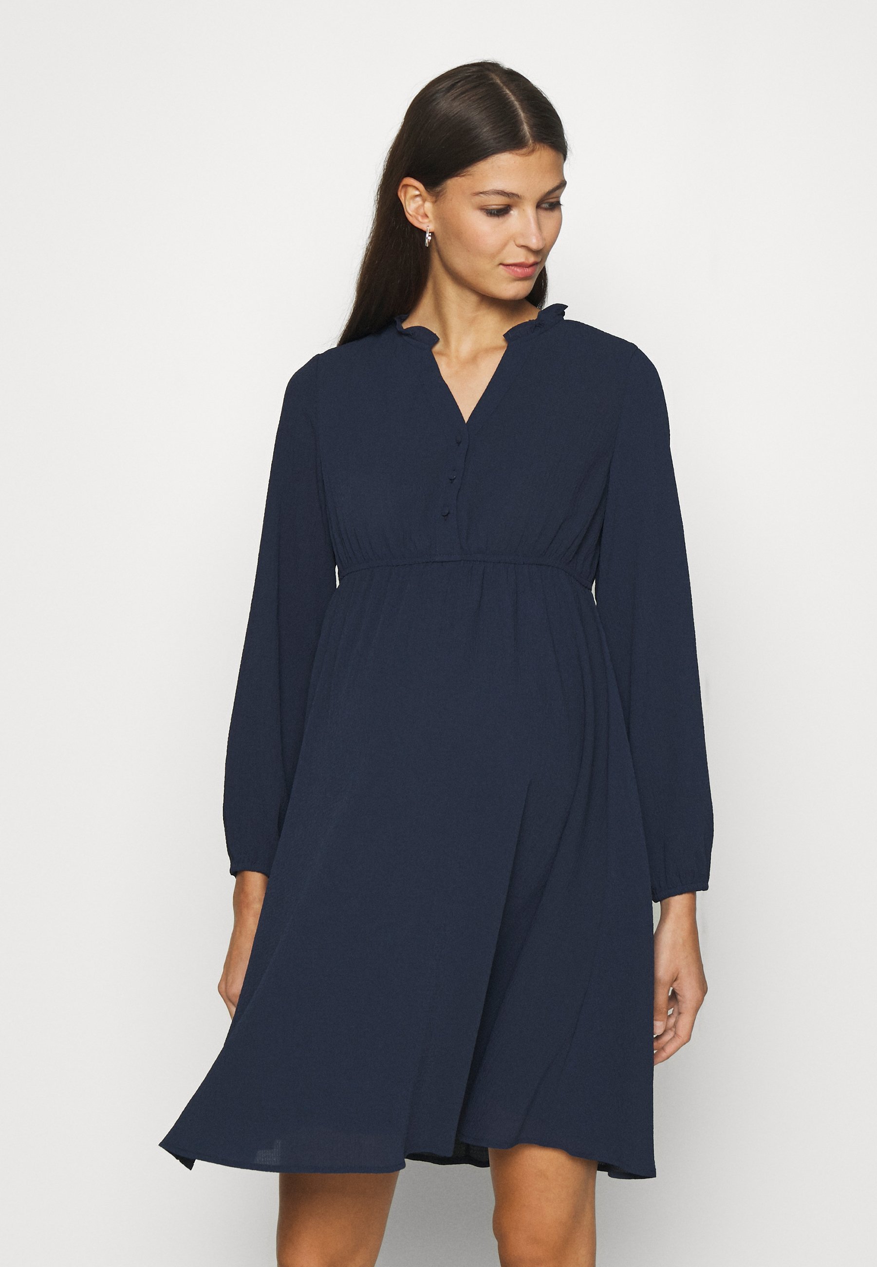 Vero Moda Maternity VMMAYA V-HALS JURK - Dagjurk - marineblauwe blazer