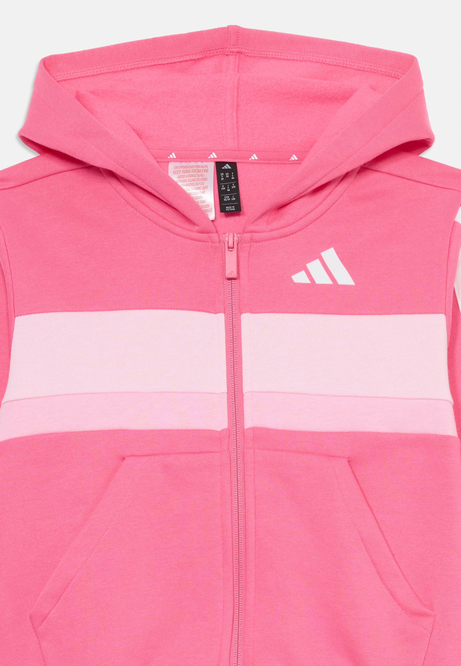 Completo sportivo adidas Performance TIBERO JUNIOR - rosa fuso/bianco/rosa trasparente