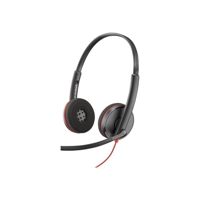 Fone de ouvido com fio - USB-C - HP Inc. - Poly Blackwire 3220 - Série Blackwire 3200 - fone de ouvido supra-auricular - com fio - USB