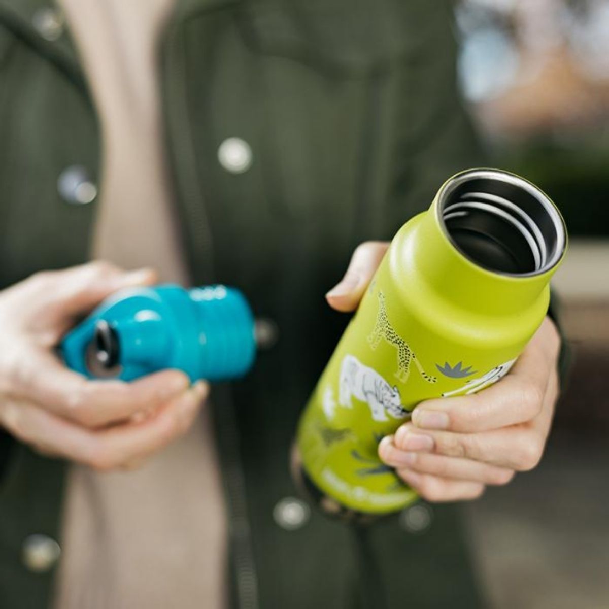 Športová šiltovka Botella Infantil Klean Kanteen Insulated Kid Classic De 12oz Con Tapón