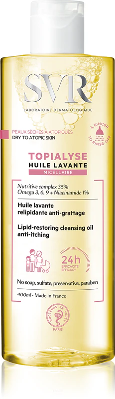 SVR Topialyse Reinigungs-Mizellenöl für trockene und atopische Haut