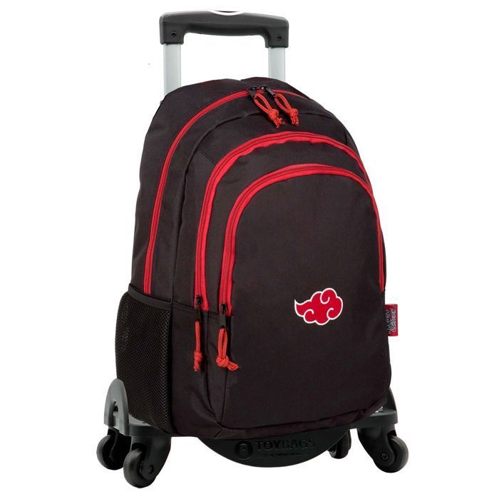 Mochila con ruedas - Educa Borras - Naruto Cloud - 42x31x19cm - Compartimentos ajustables - Incluye carrito