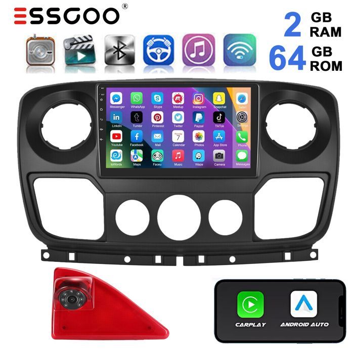 Android car radio - ESSGOO - 64GB - 10.1